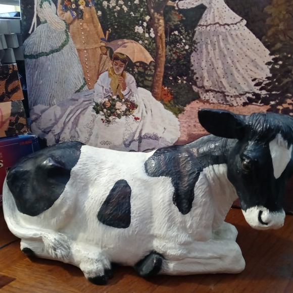 ๐ฎHomco Porcelain nativity Cow figurines Vintage Grazing Cow,Collectible Item.๐ - Picture 11 of 12